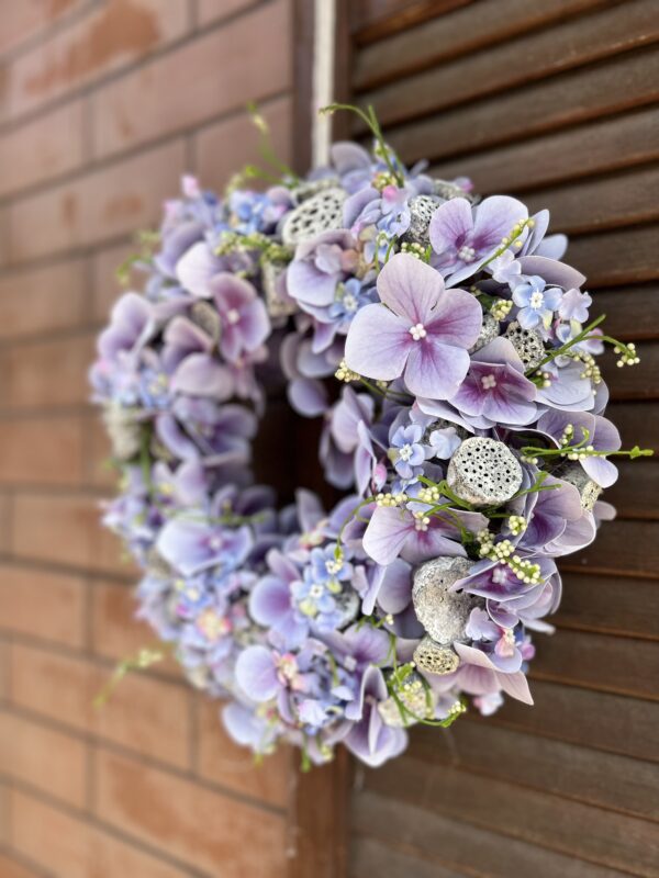 Wianek dekoracyjny ''Dreamy Pastel Floral Wreath'' - obrazek 4