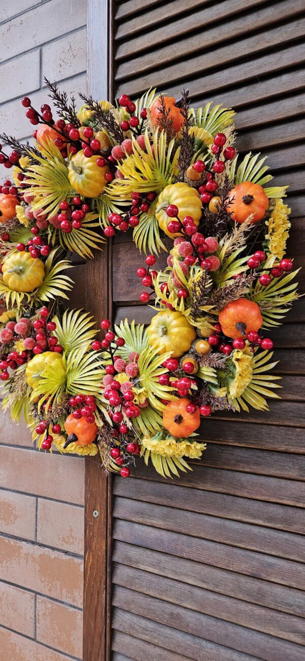 Jesienny wianek dekoracyjny ''Whimsical Autumn Arrangement'' - obrazek 3