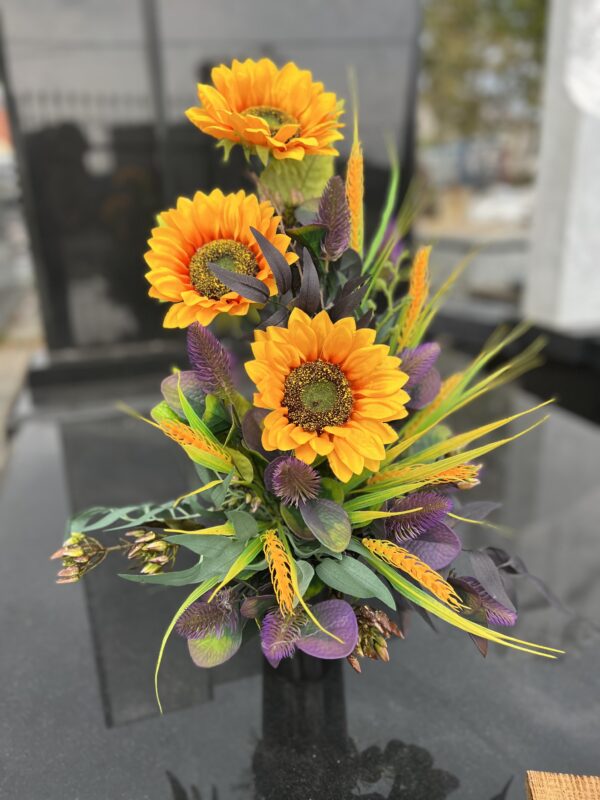 Komplet nagrobny ''Yellow Sunflowers'' - obrazek 5