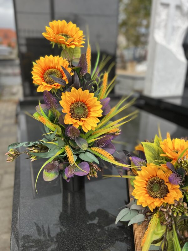 Komplet nagrobny ''Yellow Sunflowers'' - obrazek 3