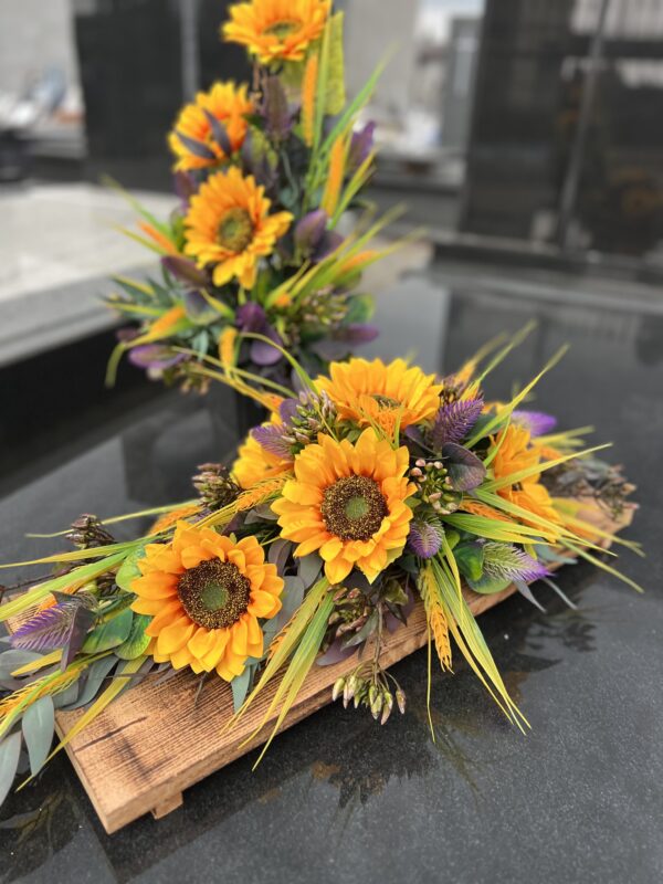 Komplet nagrobny ''Yellow Sunflowers'' - obrazek 2
