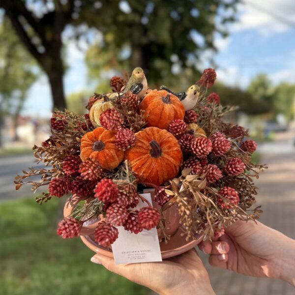 Jesienna kompozycja w filiżance "Autumn Birdsong"